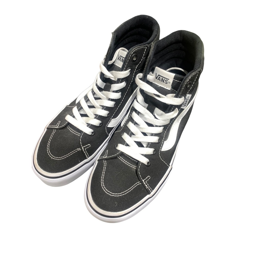 Vans Sk8-Hi Black White High Top Canvas Sneakers Womens 8 Mens‎ 6.5 VN000D5IB8C